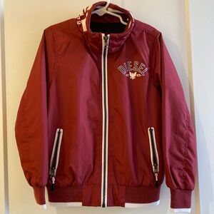Diesel boy's /girl's Burgundy windbreaker Jacket size 4/5Years